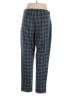 Ann Taylor Plaid Blue Casual Pants Size L - photo 2