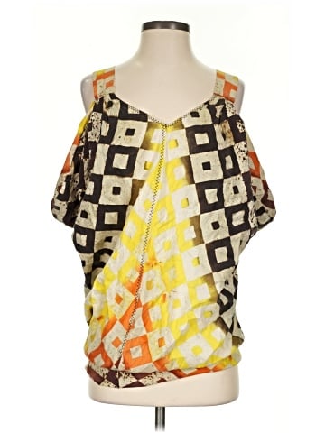 RACHEL Rachel Roy Sleeveless Silk Top (view 1)