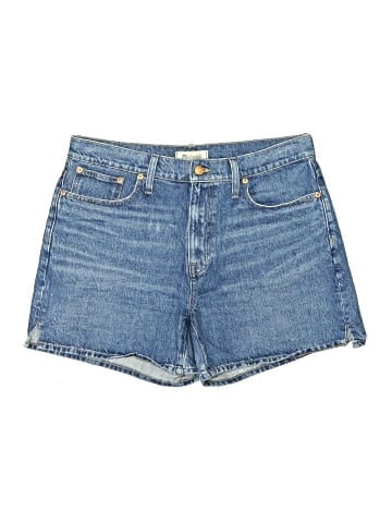 Madewell Relaxed Mid-Length Denim Shorts in Kimbrough Wash: Side-Slit Edition (view 1)