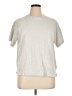 Old Navy Solid Silver Short Sleeve T-Shirt Size XL (tall) - photo 1
