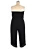 Xhilaration 100% Rayon Solid Black Jumpsuit Size XXL - photo 2