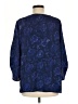 DG^2 by Diane Gilman 100% Polyester Blue 3/4 Sleeve Blouse Size M - photo 2