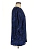 DG^2 by Diane Gilman 100% Polyester Blue 3/4 Sleeve Blouse Size M - photo 4