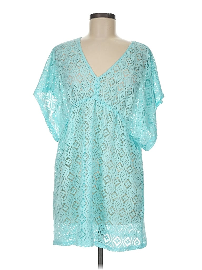 Pre-owned Francesca's Kimono In Teal
