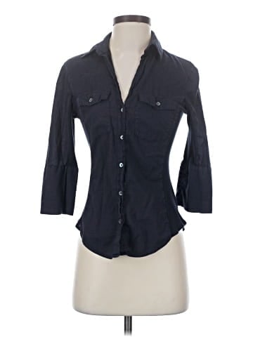 James Perse 3/4 Sleeve Button-Down Shirt (view 1)