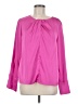 Halogen 100% Polyester Pink Long Sleeve Blouse Size M - photo 1
