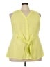 Torrid 100% Polyester Yellow Sleeveless Blouse Size 2X Plus (2) - photo 1