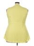 Torrid 100% Polyester Yellow Sleeveless Blouse Size 2X Plus (2) - photo 2