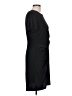 Nine West 100% Polyester Solid Black Casual Dress Size L - photo 4