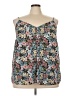 Ann Taylor LOFT 100% Polyester Blue Sleeveless Blouse Size 20 - photo 1