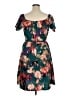 Assorted Brands 100% Polyester Floral Green Cocktail Dress Size XL - photo 2