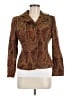 Le Suit Paisley Brown Blazer Size 6 Petite - photo 1