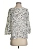 Elle 100% Polyester Silver 3/4 Sleeve Blouse Size XS - photo 1