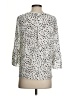 Elle 100% Polyester Silver 3/4 Sleeve Blouse Size XS - photo 2