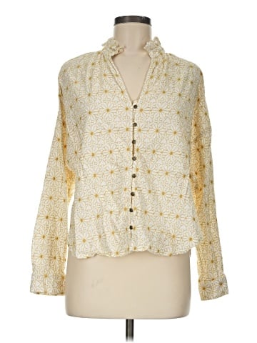 Pilcro Long Sleeve Blouse (view 1)