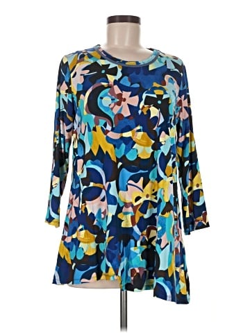 LOGO by Lori Goldstein 3/4 Sleeve Blouse (view 1)