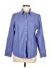 Chico's Stripes Blue Long Sleeve Button-Down Shirt Size Med (1) - photo 1