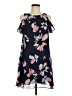 Kensie 100% Polyester Floral Blue Casual Dress Size 8 - photo 1