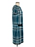 En Focus Studio 100% Polyester Plaid Teal Casual Dress Size 8 - photo 4