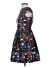 Shoshanna 100% Polyester Floral Blue Cocktail Dress Size 0 - photo 5