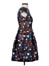 Shoshanna 100% Polyester Floral Blue Cocktail Dress Size 0 - photo 4