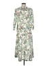 J. McLaughlin Tropical Green Casual Dress Size M - photo 2