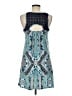 Xhilaration Print Blue Cocktail Dress Size M - photo 2