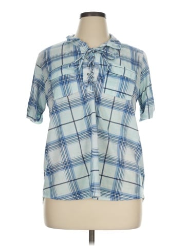 New York Laundry Short Sleeve Blouse (view 1)