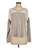 Hem & Thread Color Block Tan Pullover Sweater Size S - photo 1