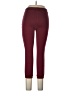 Mango Solid Burgundy Active Pants Size L - photo 2