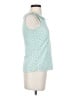Boden 100% Cotton Teal Sleeveless Blouse Size 2 - photo 4