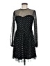 Divided by H&M 100% Polyester Stars Black Cocktail Dress Size M - photo 1