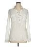 Splendid 100% Rayon Ivory Long Sleeve Blouse Size XL - photo 1