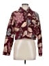 Forever 21 Floral Burgundy Jacket Size M - photo 1