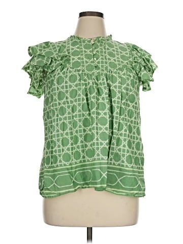 Crown & Ivy Short Sleeve Blouse (view 1)