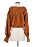 Free People Brown Long Sleeve Blouse Size S - photo 2