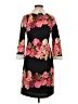 Vince Camuto 100% Polyester Floral Black Casual Dress Size 2 - photo 1