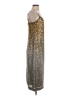 J.Crew Collection 100% Polyester Metallic Gold Cocktail Dress Size 2 - photo 4