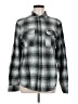 RVCA 100% Cotton Plaid Gray Long Sleeve Button-Down Shirt Size M - photo 1