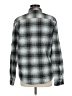 RVCA 100% Cotton Plaid Gray Long Sleeve Button-Down Shirt Size M - photo 2