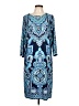 Chico's Paisley Blue Casual Dress Size Lg (2) - photo 1