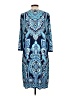 Chico's Paisley Blue Casual Dress Size Lg (2) - photo 2