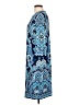 Chico's Paisley Blue Casual Dress Size Lg (2) - photo 5