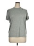 Nike 100% Polyester Gray Short Sleeve Top Size XL - photo 1