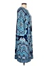 Chico's Paisley Blue Casual Dress Size Lg (2) - photo 4