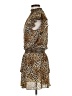 1.State 100% Polyester Animal Print Brown Casual Dress Size M - photo 5