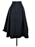 H&M 100% Polyester Chevron-herringbone Black Formal Skirt Size 4 - photo 2