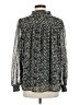 Ophelia Roe 100% Polyester Paisley Silver Long Sleeve Blouse Size M - photo 2
