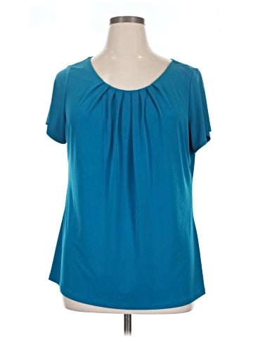 Worthington Short Sleeve Blouse (view 1)