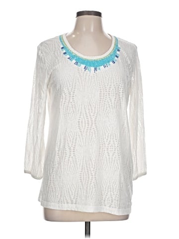 Chico's 3/4 Sleeve T-Shirt (view 1)